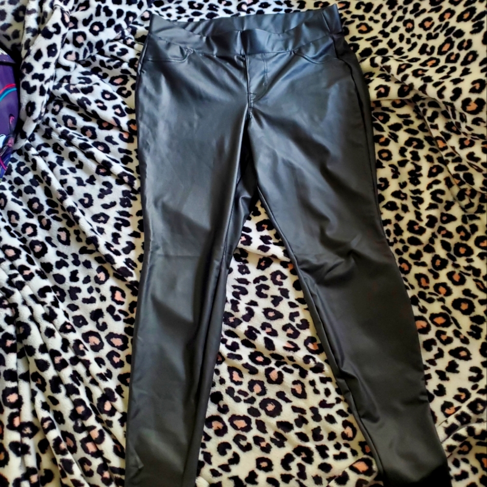 Torrid Signature Waist Black Faux Leather Leggings